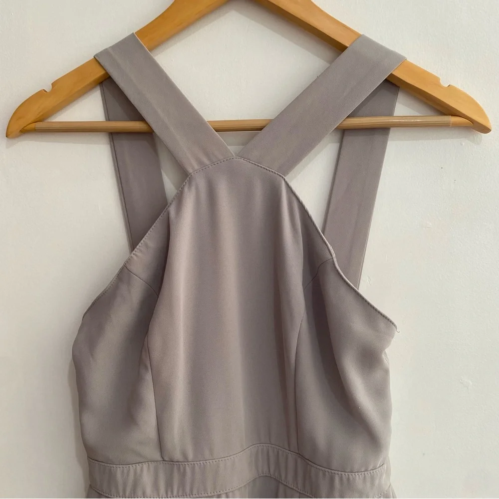 Lulu’s S Forevermore Grey Skater Dress - Picture 4 of 12